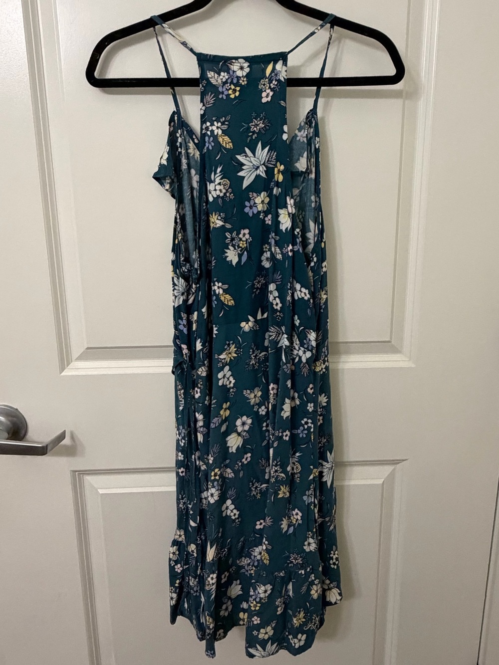 Mossimo Supply Co. Teal Floral Dress - Picture 2 of 4